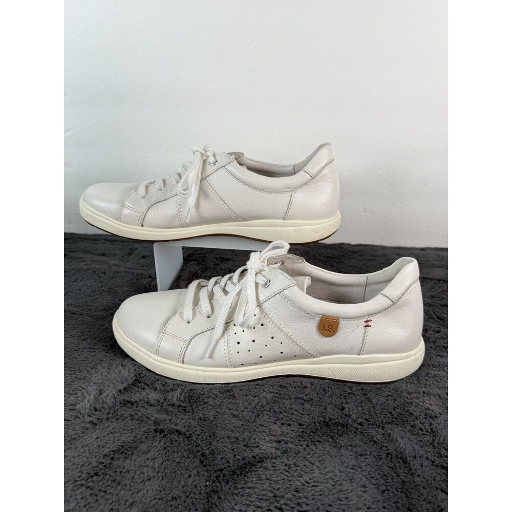 Josef Seibel Caren 01 Womens Sneaker Sz EU 38 US 7-7.5 White Leather